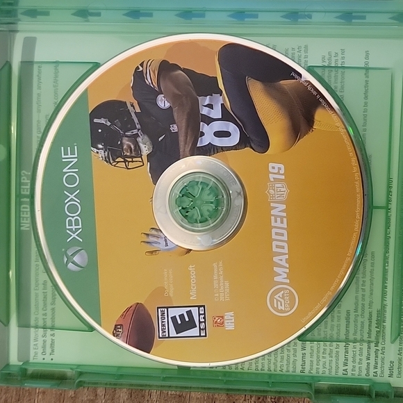 💥XBOX ONE - MADDEN 19 dvd & case - Picture 2 of 4